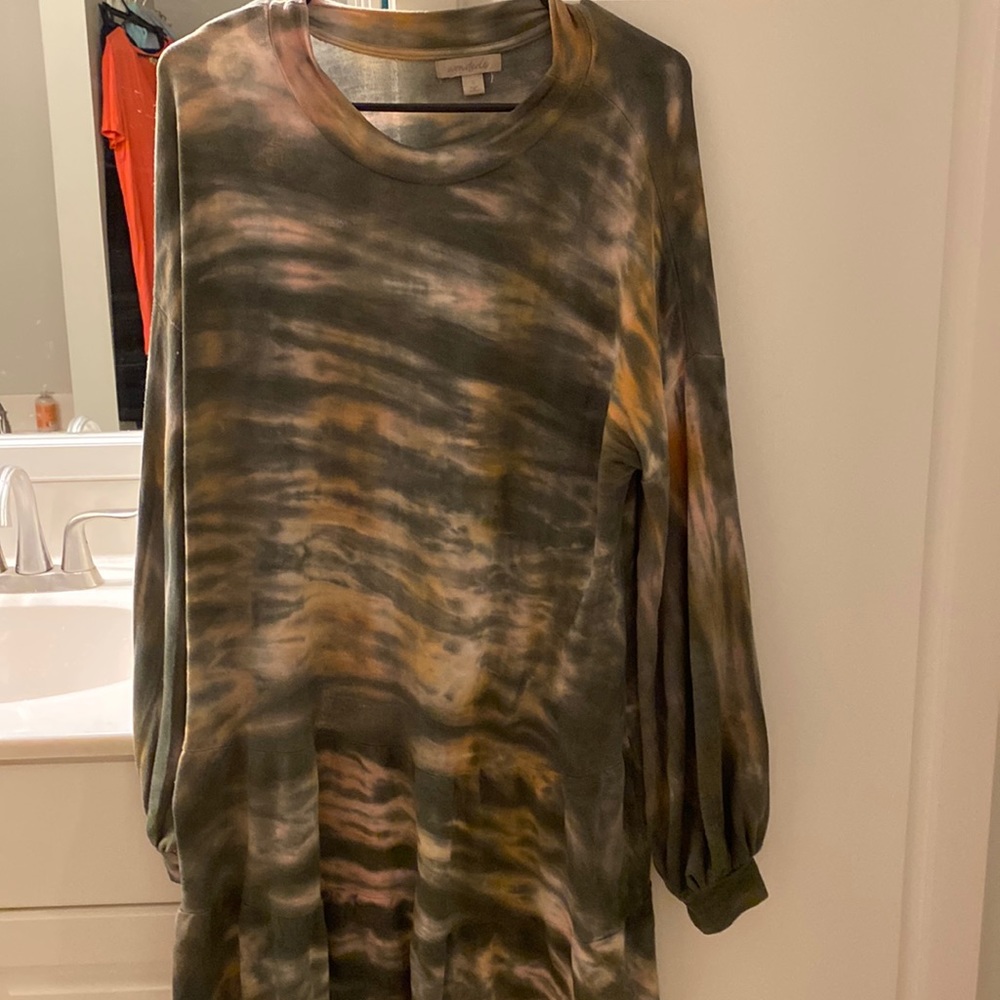 Wonderly tie dye dress. Long sleeve small
